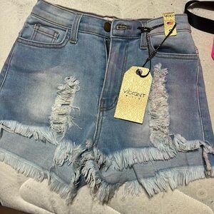 Ripped Jeans Shorts